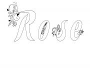 Coloriage Rose