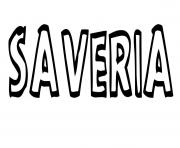 Coloriage Saveria