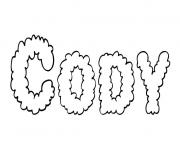 Coloriage Cody