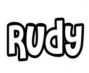 Coloriage Rudy