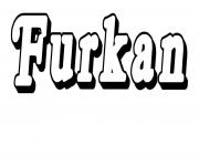 Coloriage Furkan