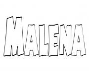 Coloriage Malena