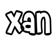 Coloriage Xan