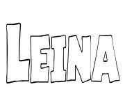 Coloriage Leina