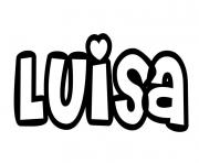 Coloriage Luisa