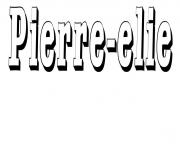 Coloriage Pierre elie