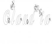 Coloriage Claudia