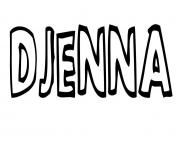 Coloriage Djenna