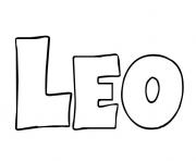 Coloriage Leo