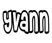 Coloriage Yvann