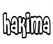 Coloriage Hakima