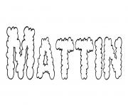 Coloriage Mattin