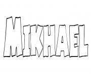 Coloriage Mikhael