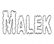 Coloriage Malek