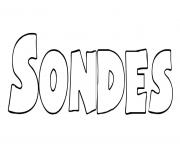 Coloriage Sondes