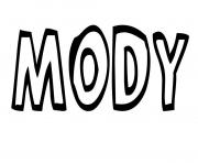 Coloriage Mody