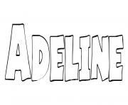 Coloriage Adeline