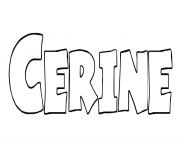 Coloriage Cerine