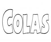 Coloriage Colas