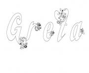 Coloriage Greta