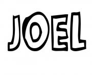 Coloriage Joel