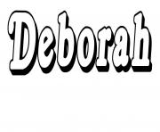 Coloriage Deborah