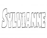 Coloriage Sylvianne