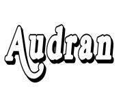 Coloriage Audran