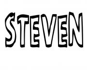 Coloriage Steven