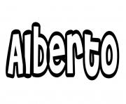 Coloriage Alberto