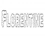 Coloriage Florentine