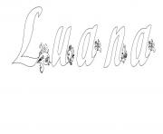 Coloriage Luana