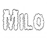 Coloriage Milo