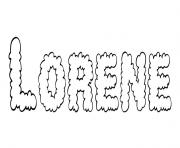 Coloriage Lorene