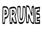 Coloriage Prune