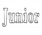 Coloriage Junior