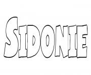 Coloriage Sidonie