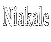 Coloriage Niakale