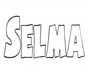 Coloriage Selma