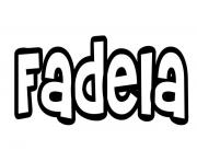 Coloriage Fadela