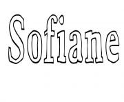 Coloriage Sofiane