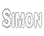 Coloriage Simon