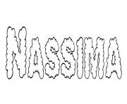 Coloriage Nassima