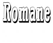 Coloriage Romane