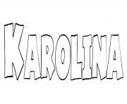 Coloriage Karolina