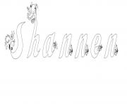 Coloriage Shannen