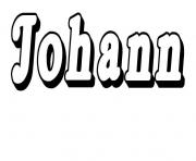 Coloriage Johann