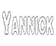 Coloriage Yannick