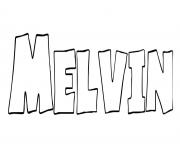 Coloriage Melvin