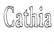 Coloriage Cathia